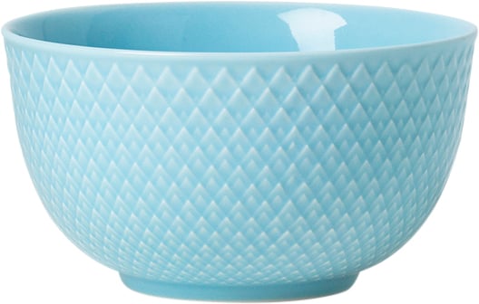 Rhombe Skål Ø11 cm Turkis Porcelæn