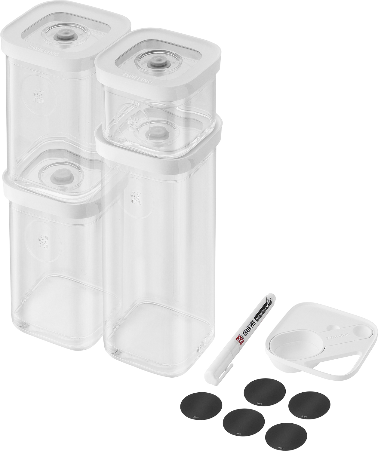 Fresh & Save Cube Sæt S6 Gennemsigtighvid