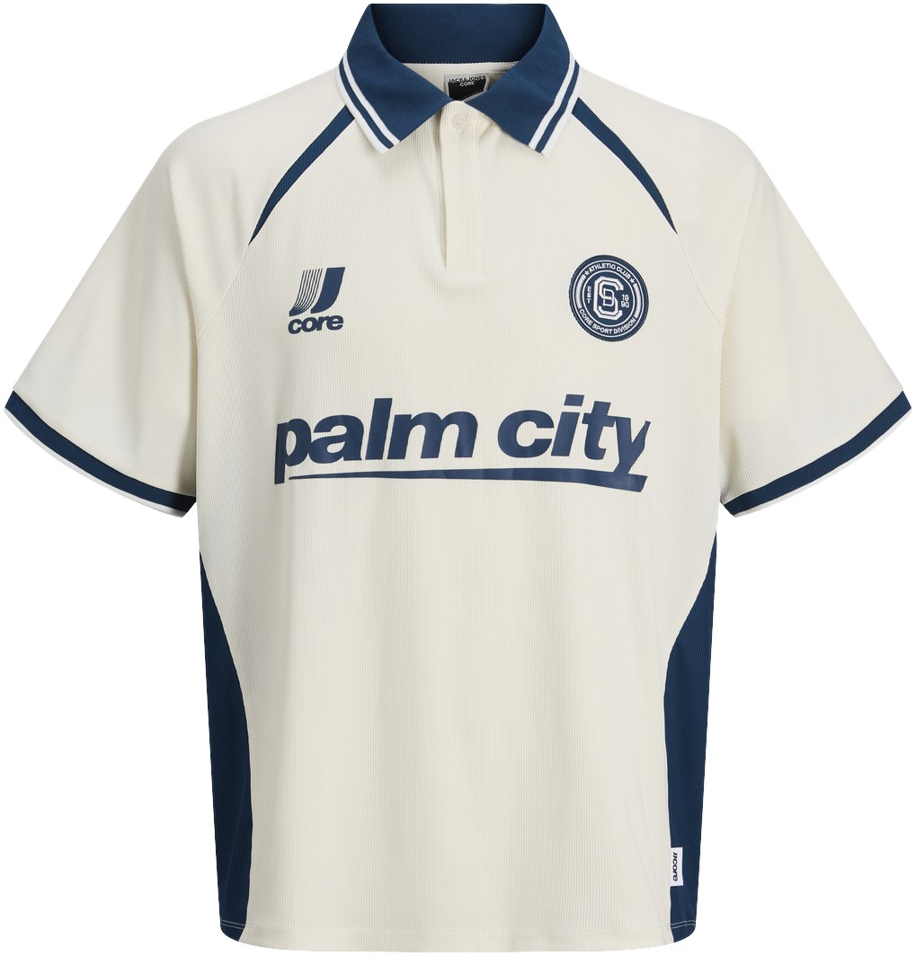 Jcoclub Ribbed Football Polo SS JNR