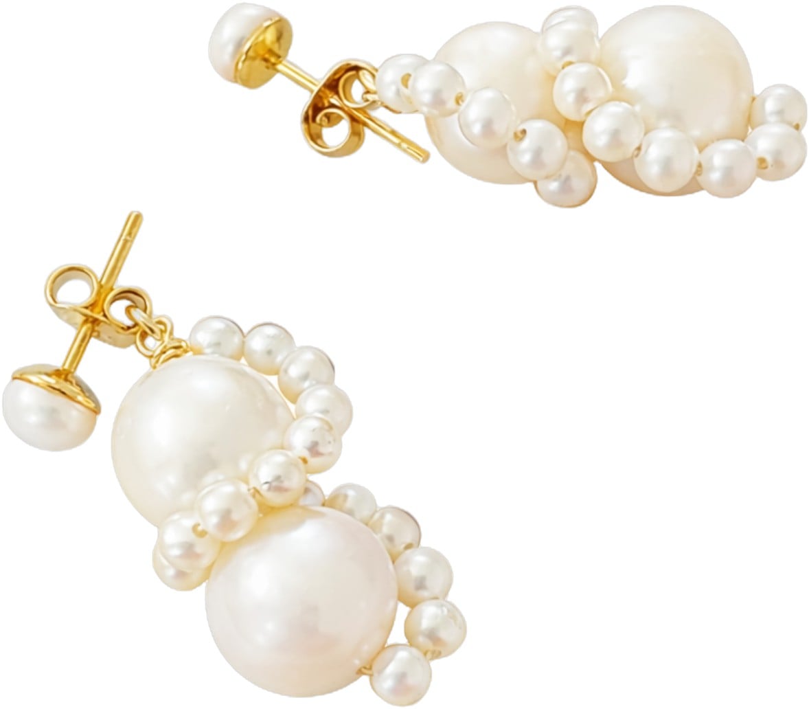 Elsie Pearl Earrings Gold