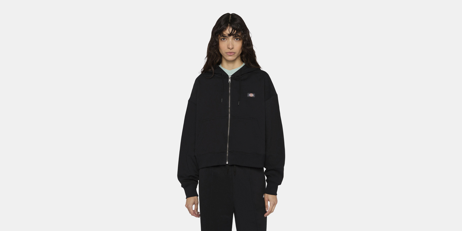 Oakport ZIP Hoodie W Black