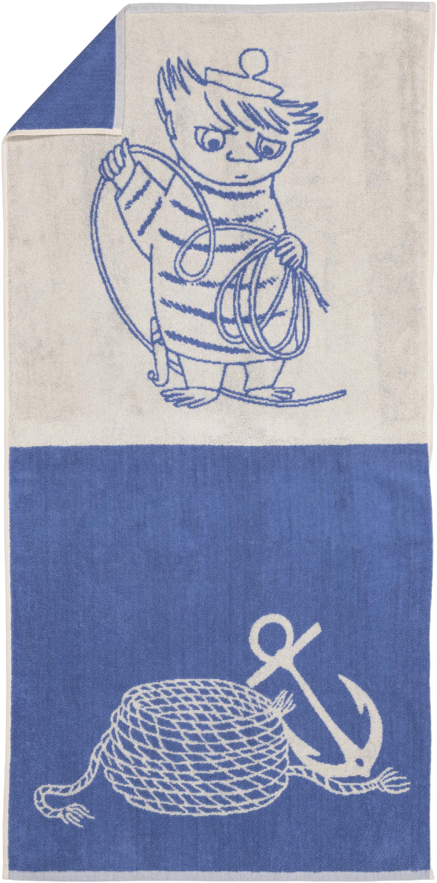 Moomin Badeh. Klæde 70x140 blå