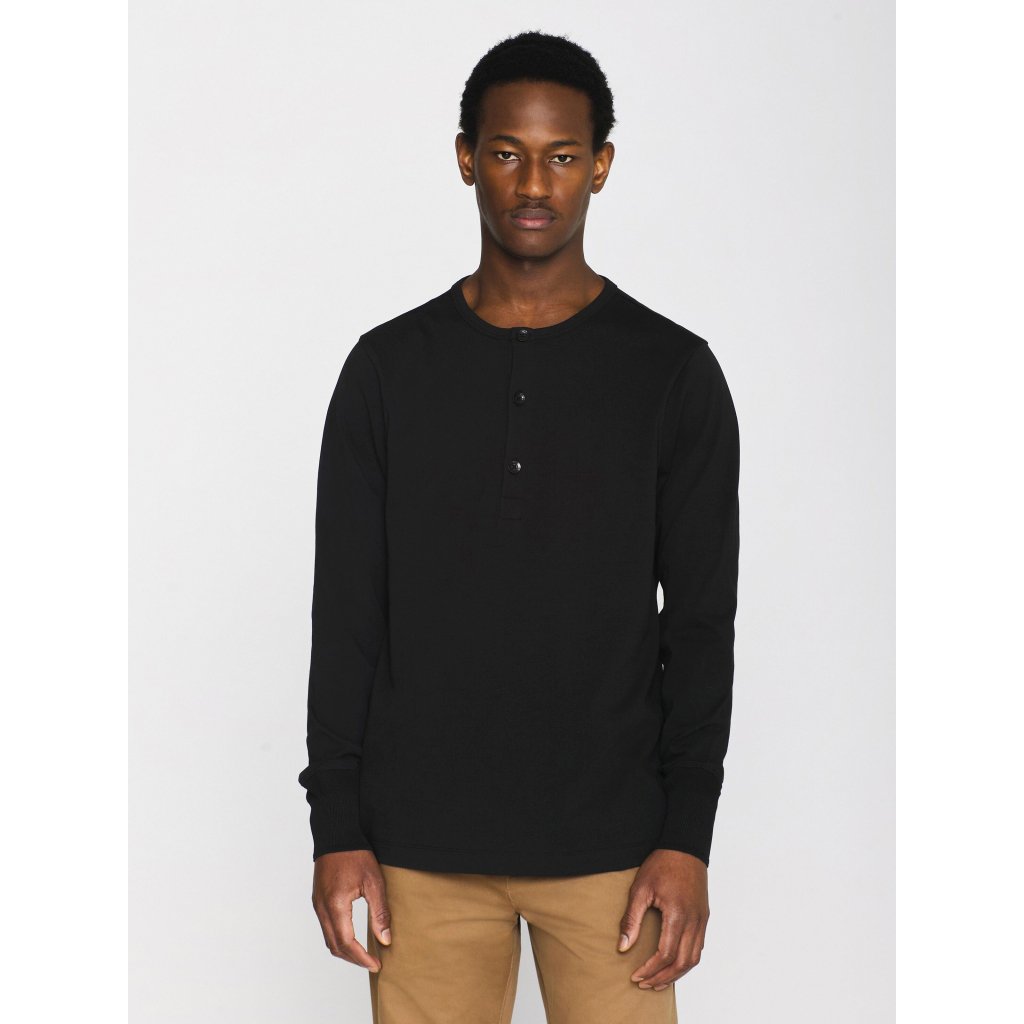 BO Long Sleeve Henley Gots/vegan