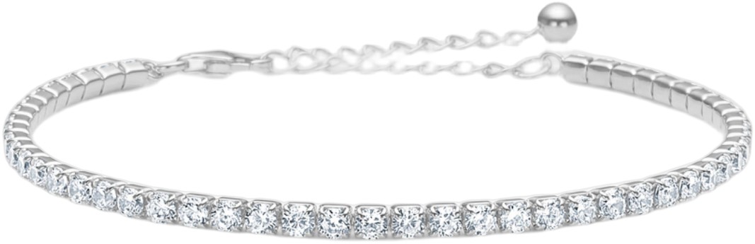 Tennis Armbånd Sølv