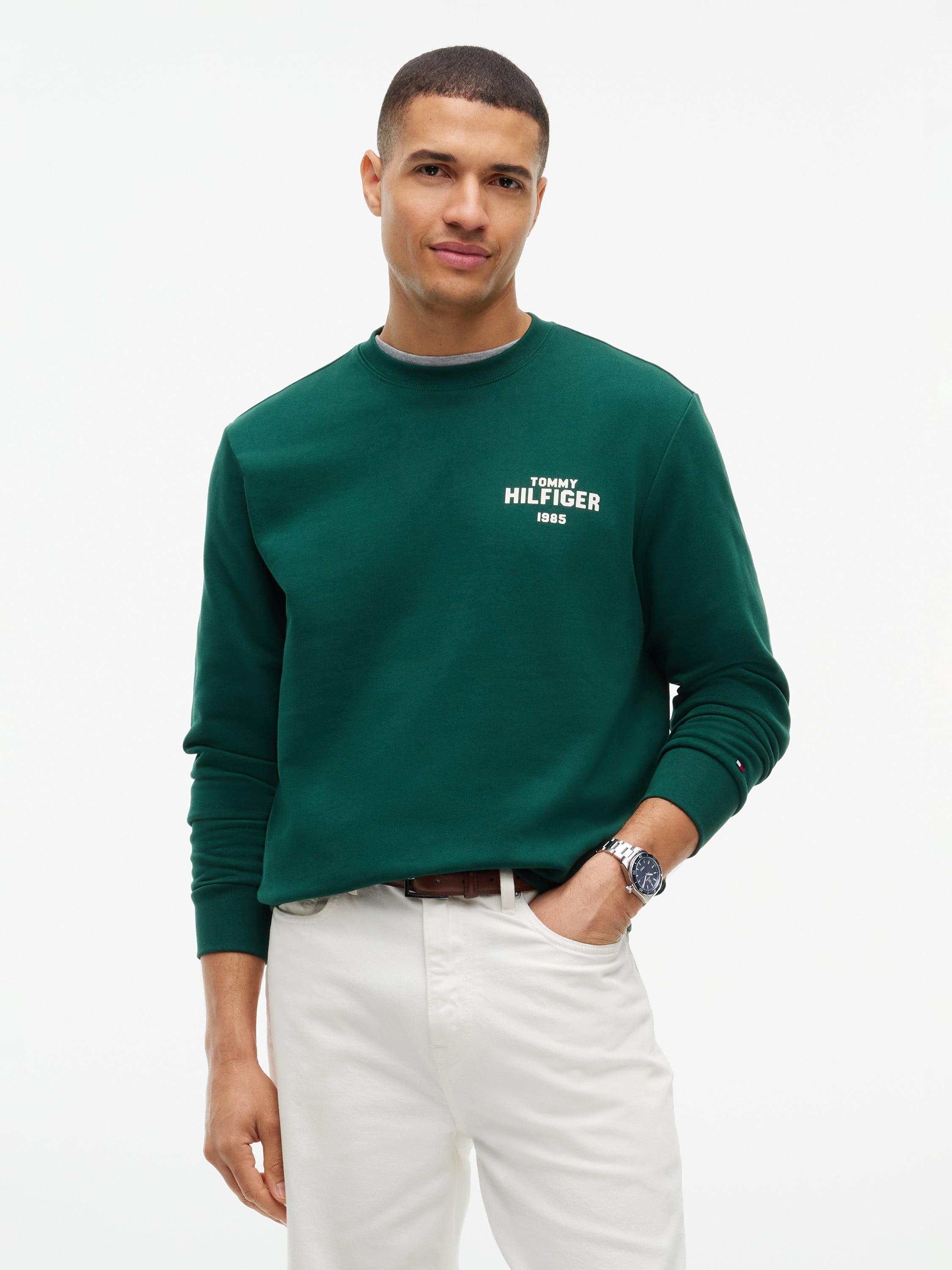 1985 Logo Terry Crew Neck Sweatshirt