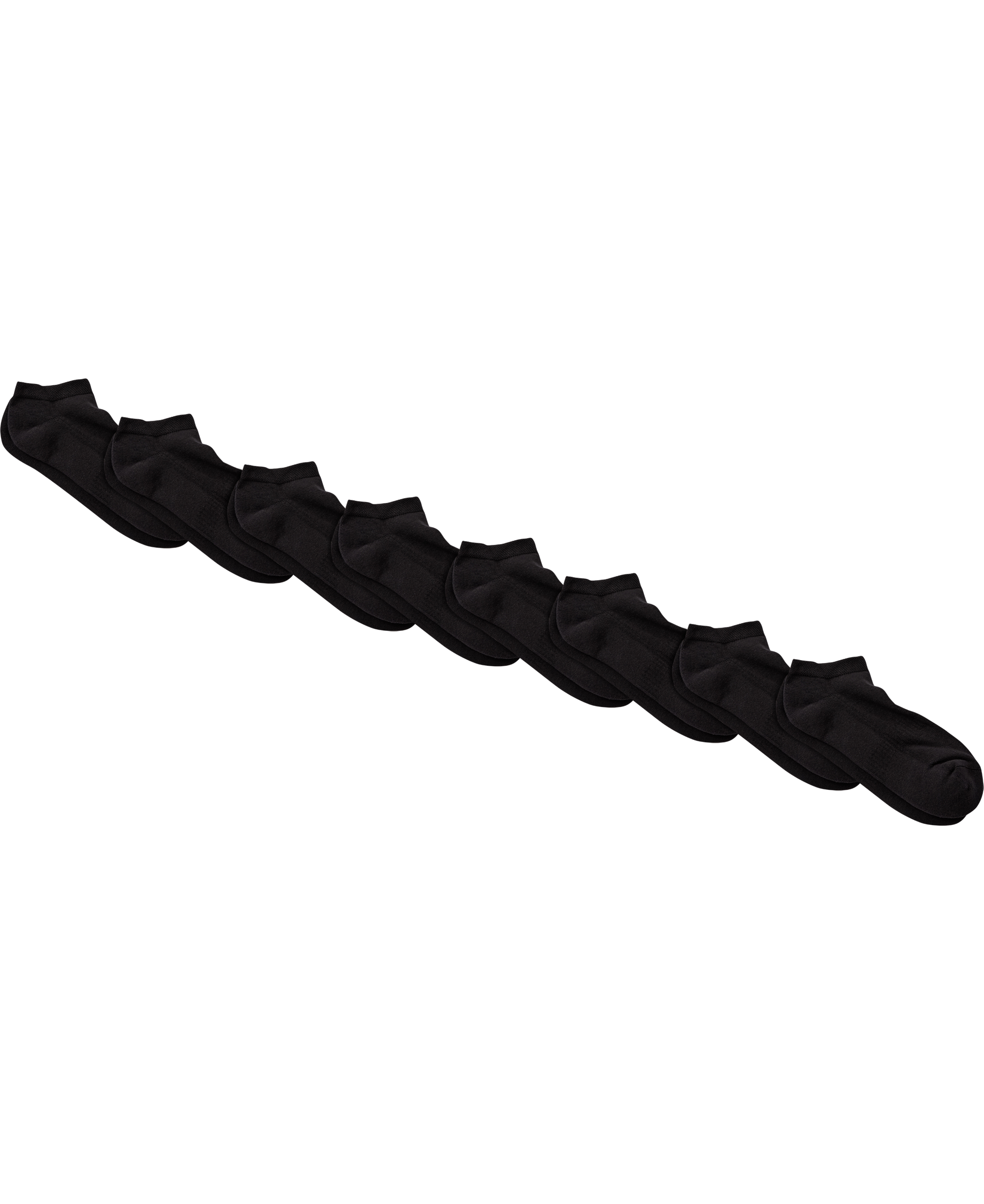 Tennis Sneaker Black 8pk 12418