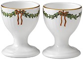 Stjerne Riflet Jul Ãggebæger 6,25 cm. 2 stk.