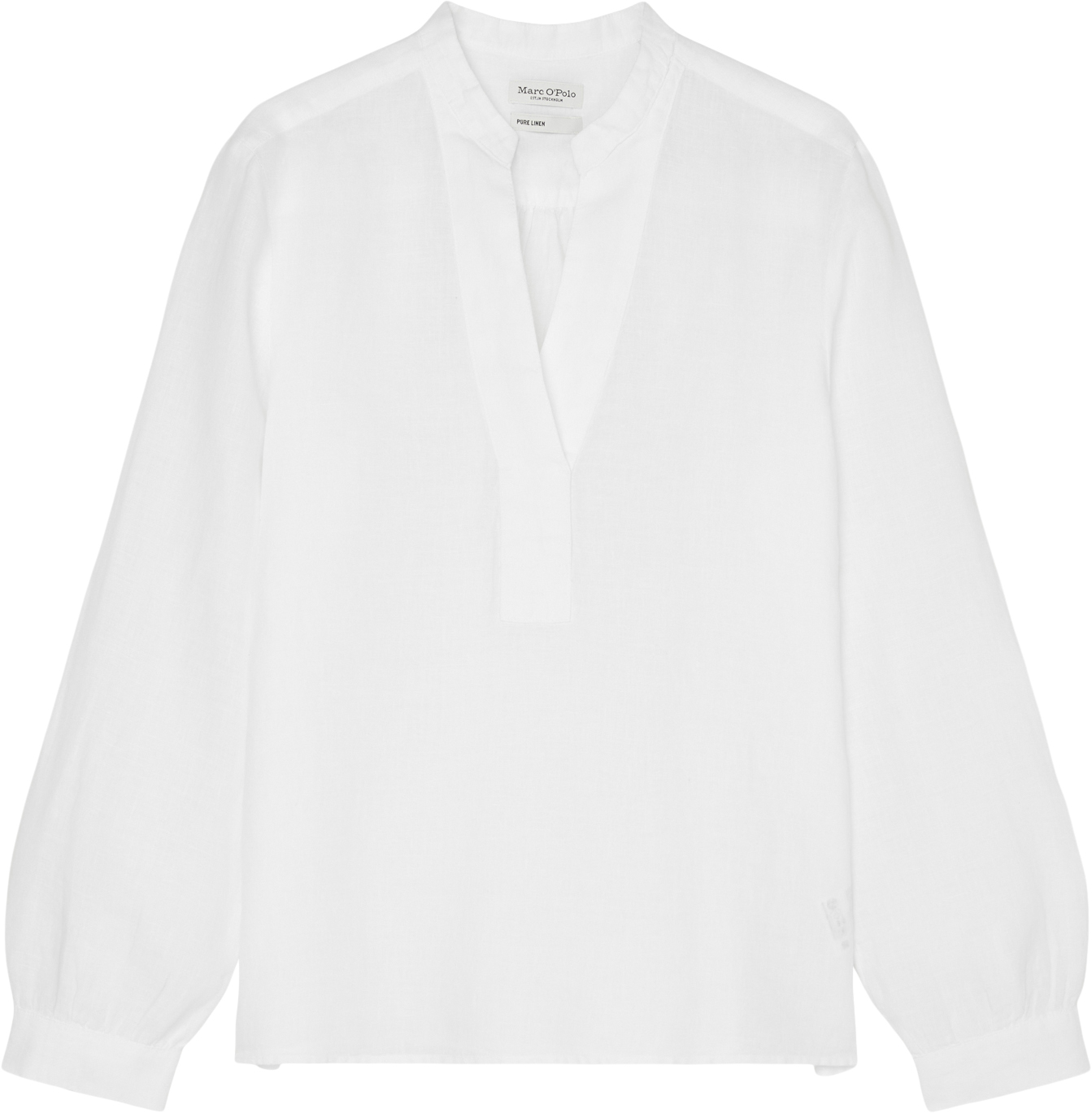Blouse, Tunic Shape, Stand up Colla