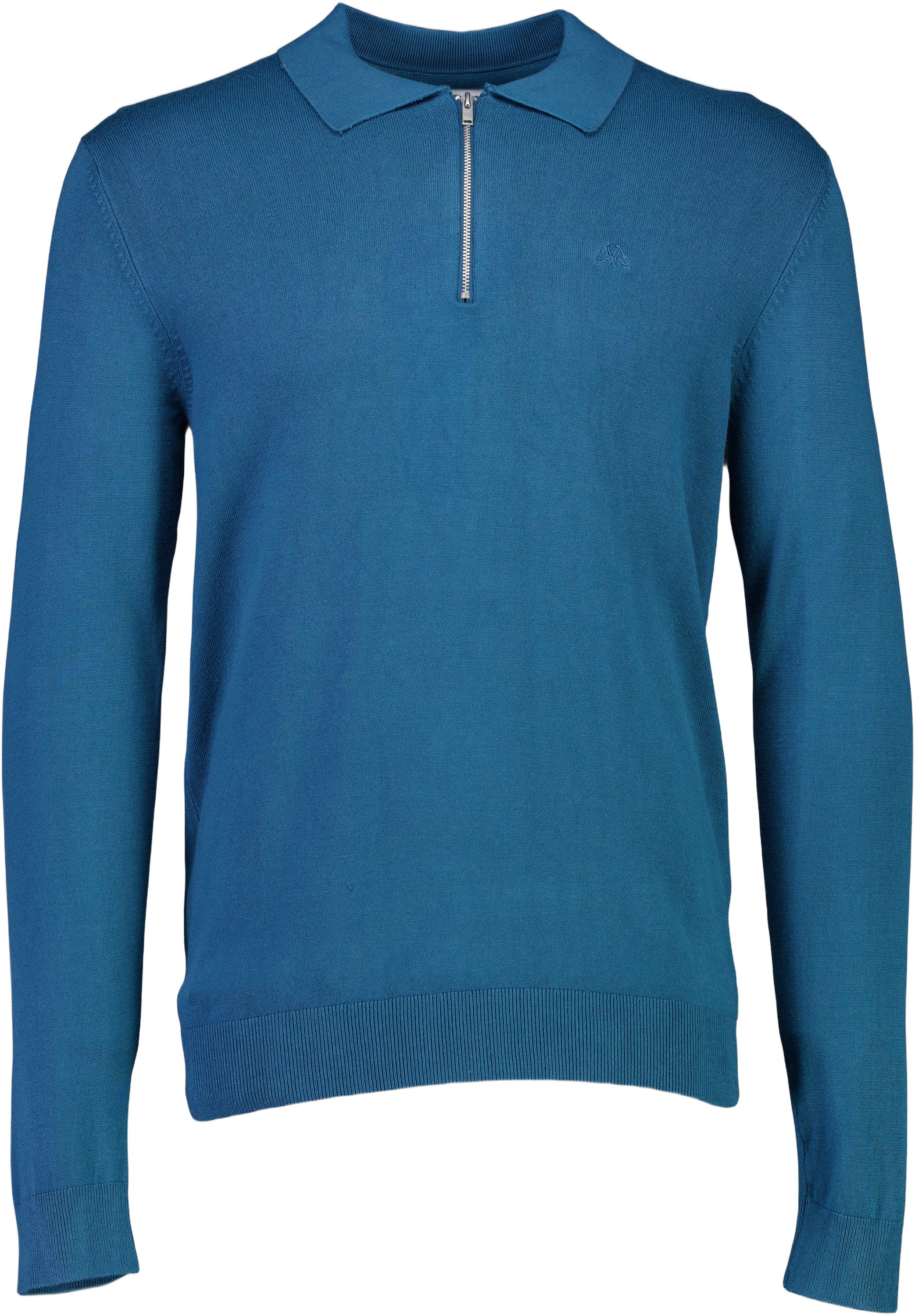Ecovero L/S zip Polo