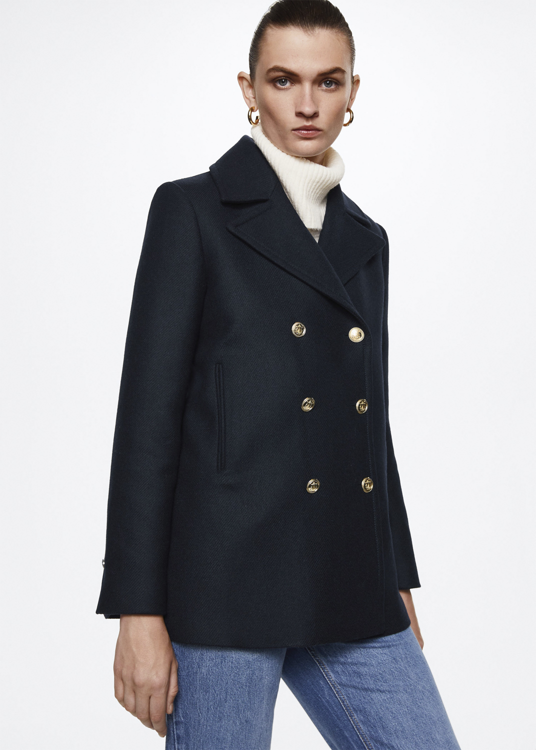 Gold Buttons Coat