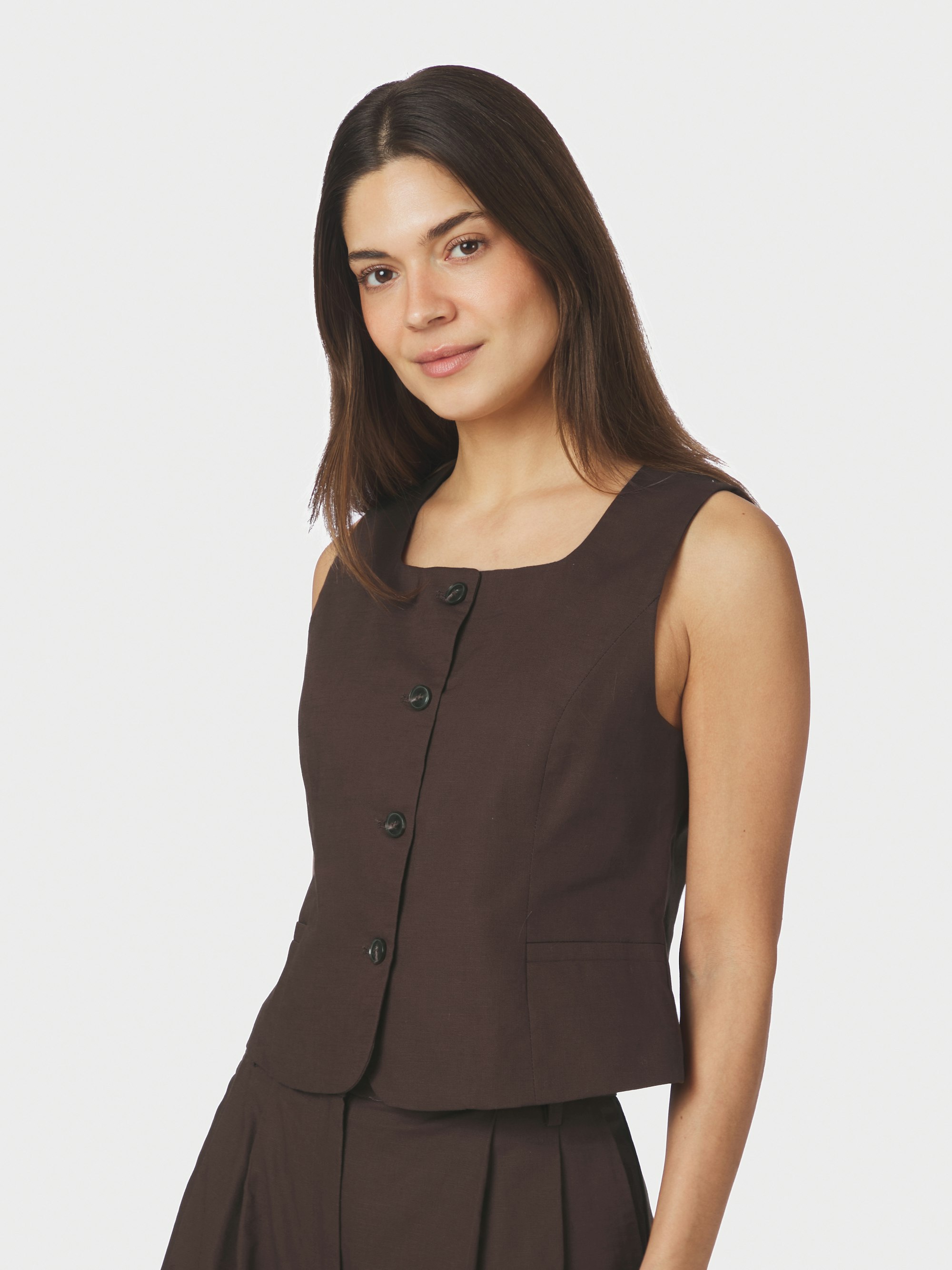 Yula Linen Waistcoat - Køb til DKK 250 - Spar 50%