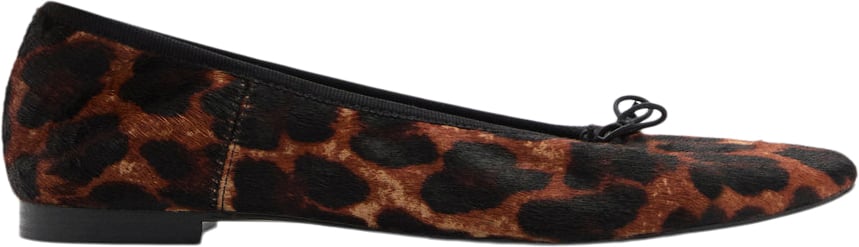 Leather Leopard Ballerina