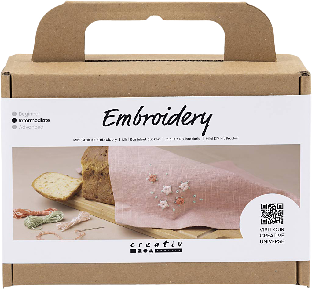 Mini Diy Kit Broderi Stofserviet