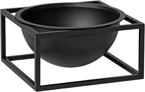 Kubus Bowl Centerpiece, Small, Blac