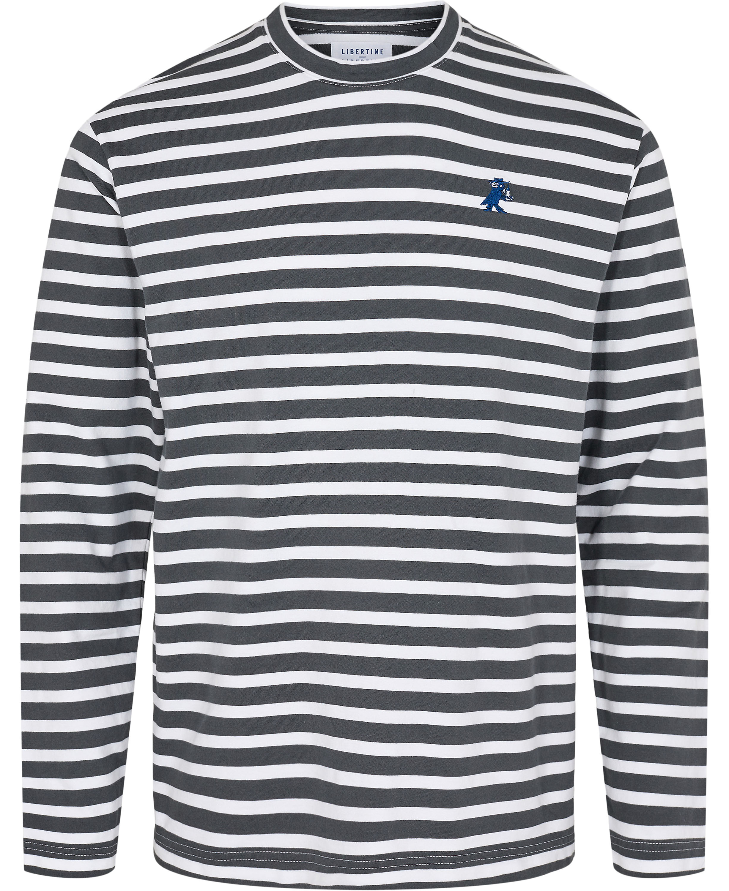 Voleur Long Sleeve 2229 Grey & White Stripe