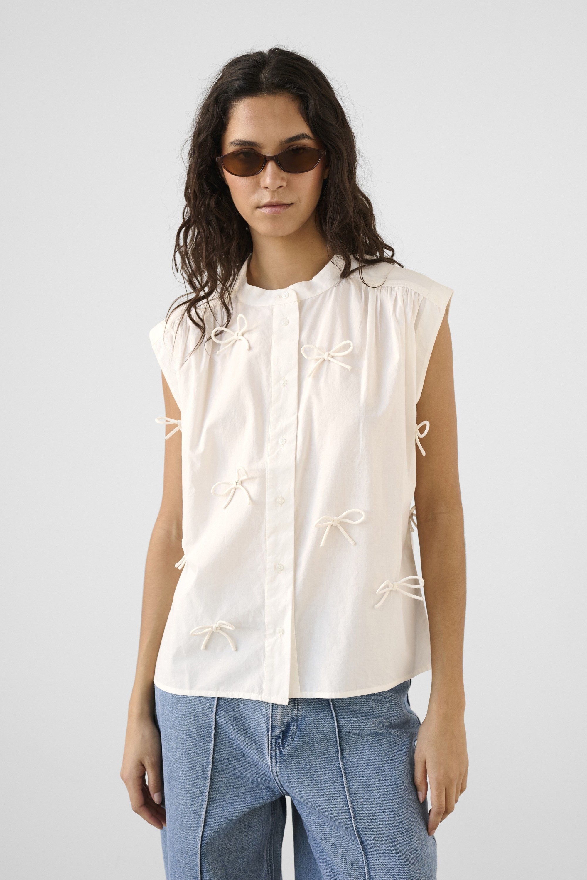 Sljoablanca Bow Shirt