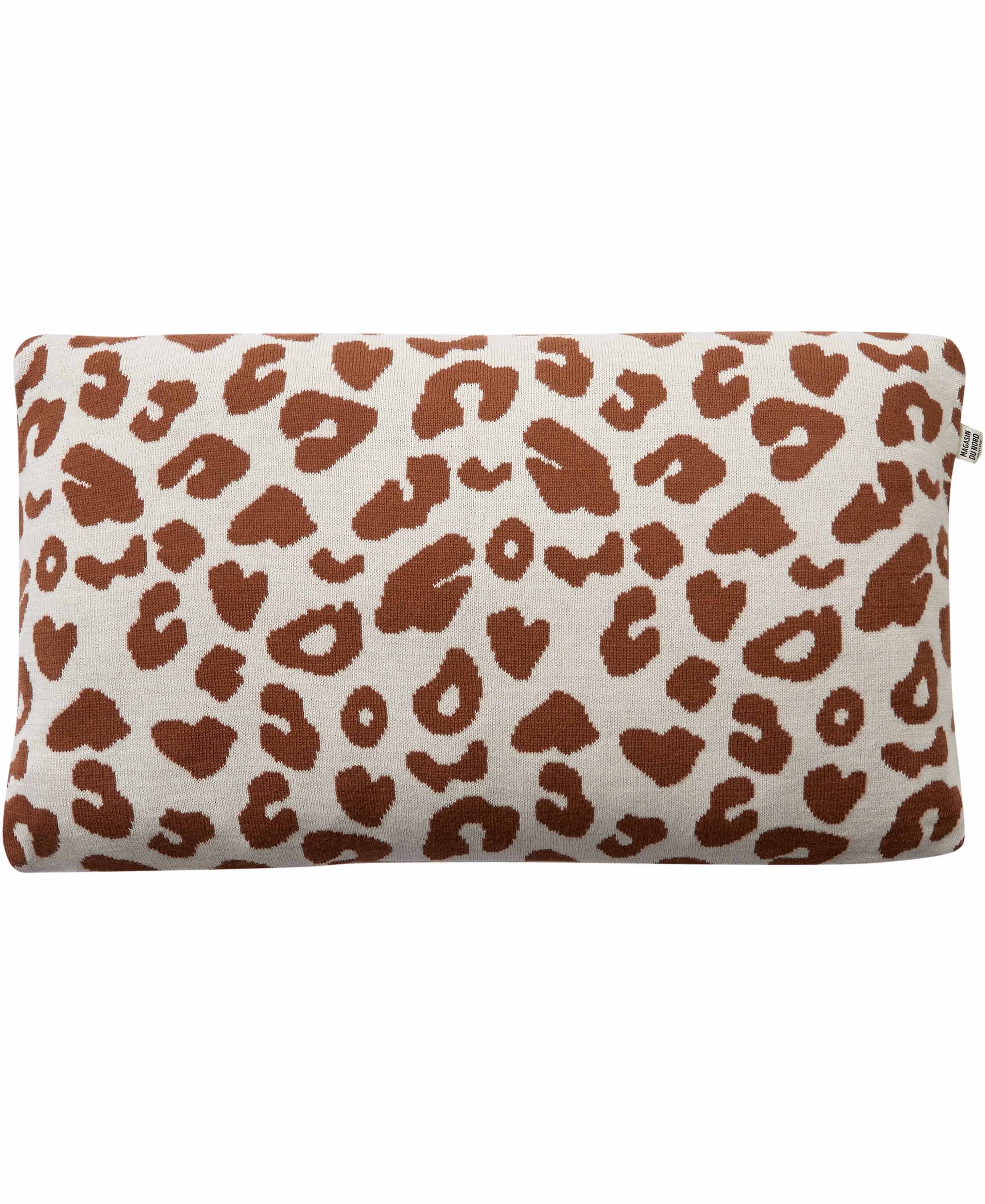 Knit M/leopard Print, Pyntepude