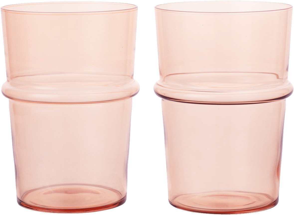 Boya Tall Glasses Set of 2 - Blush