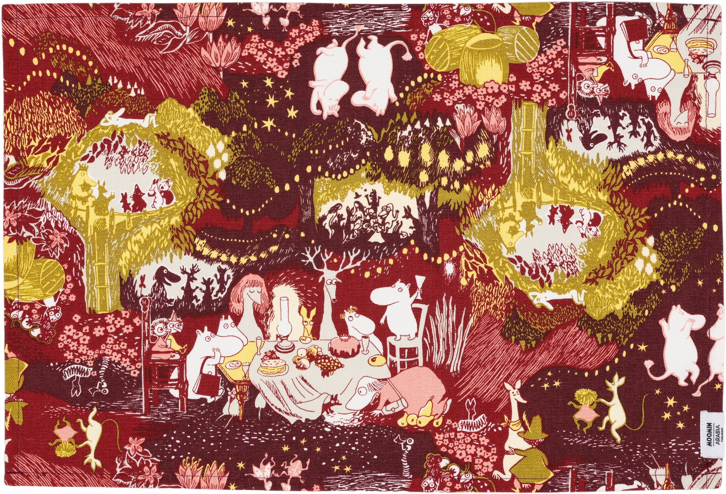 Moomin Arabia 31x46cm Dækkeserviet Festlige Øjeblikke