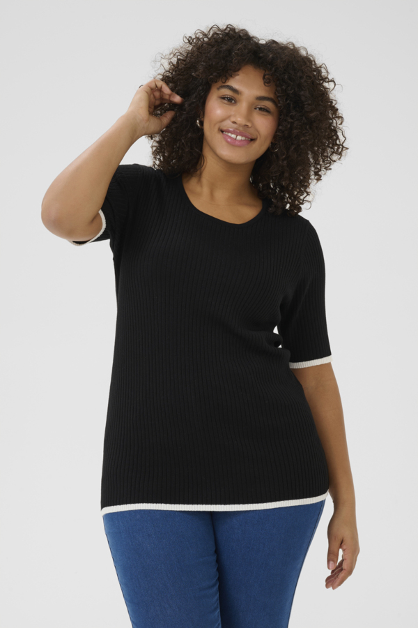 Kclizzy rib Contrast Pullover