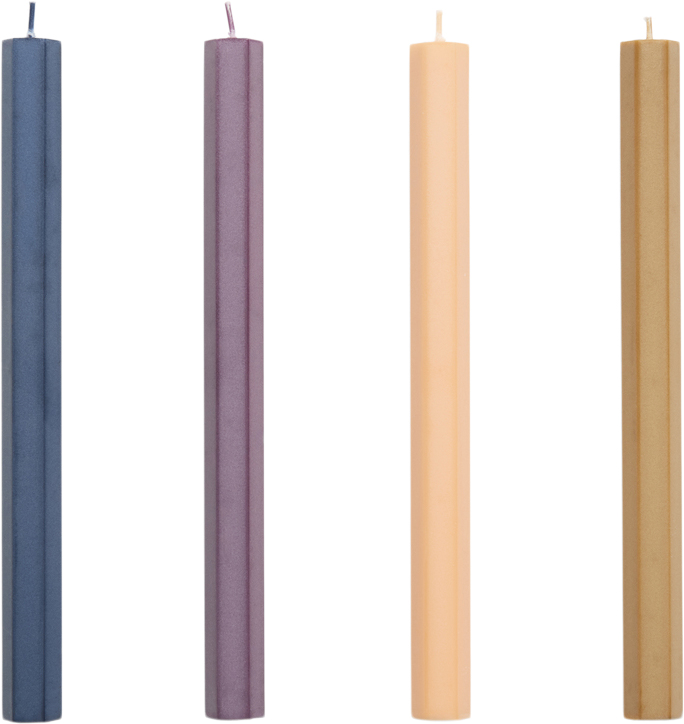 Hexagon Candle Set of 4