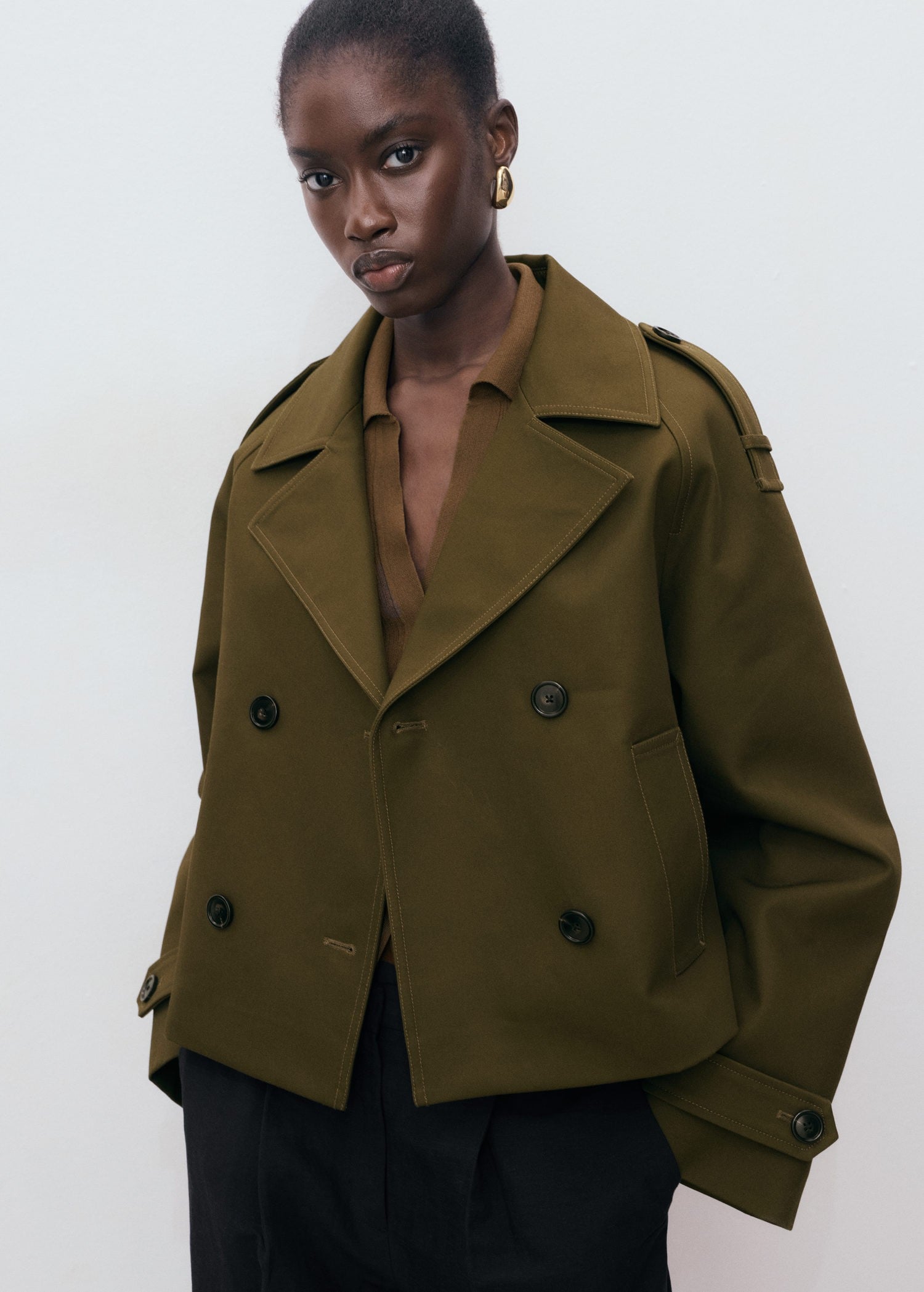 Short Doublebreasted Cotton Jacket. — Habana