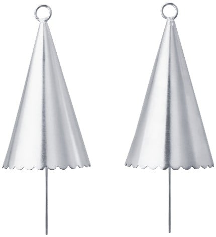 Cone Bell Set of 2 - Silver