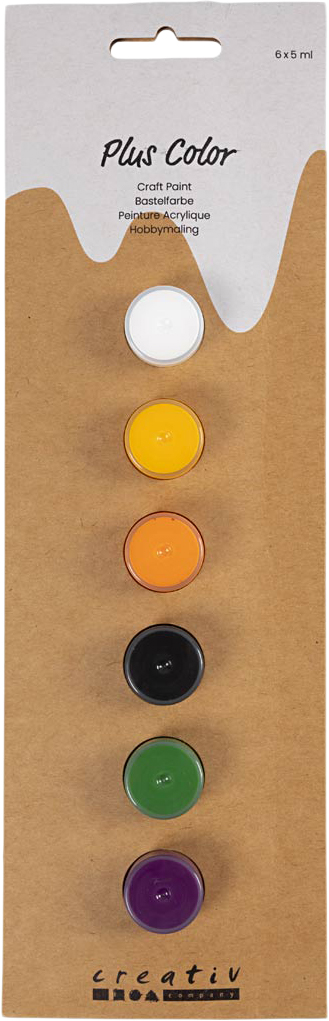 Plus Color Hobbymaling, 6x5ml.