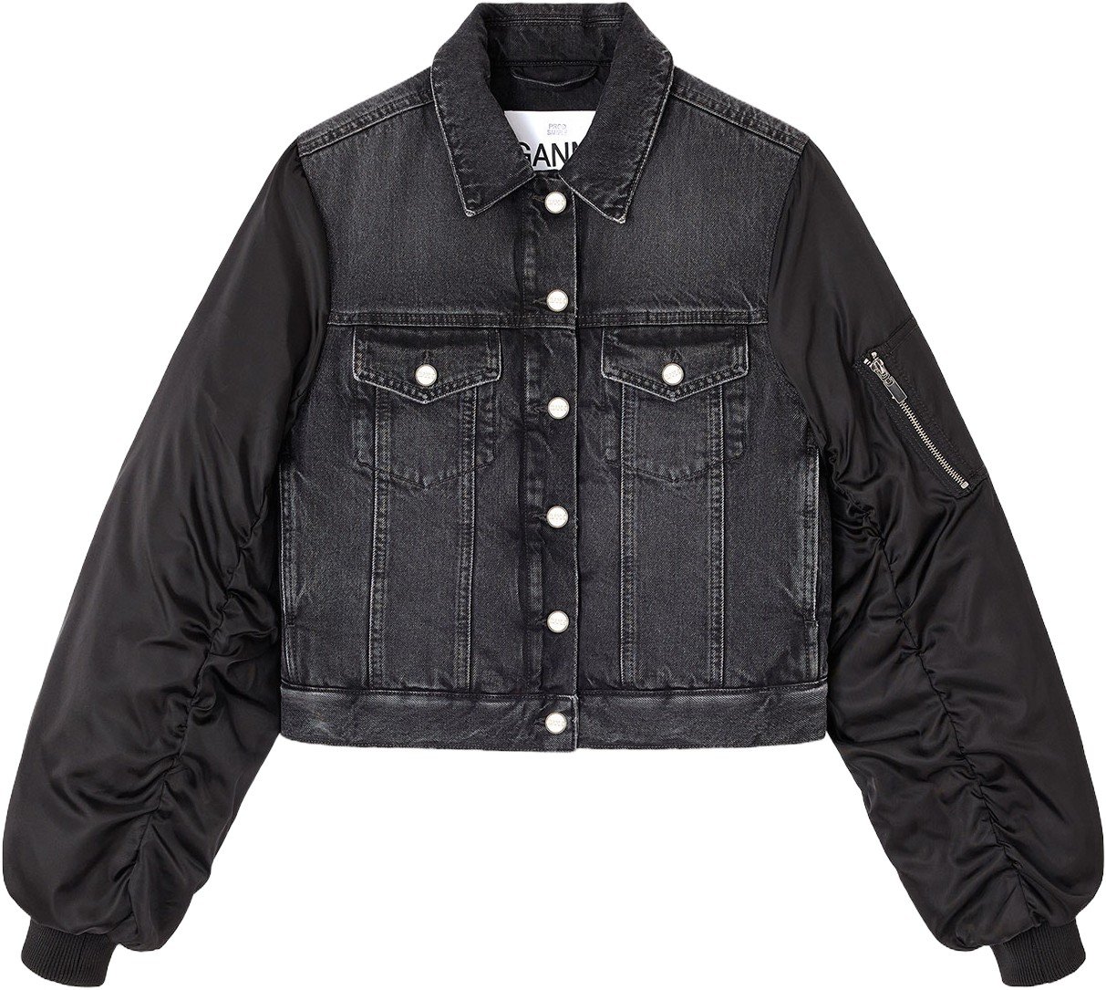 Rigid Denim Mix Jacket