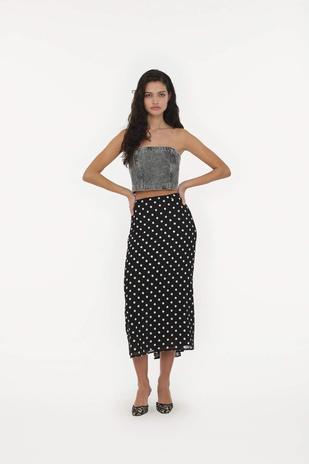 Chiffon Midi Skirt