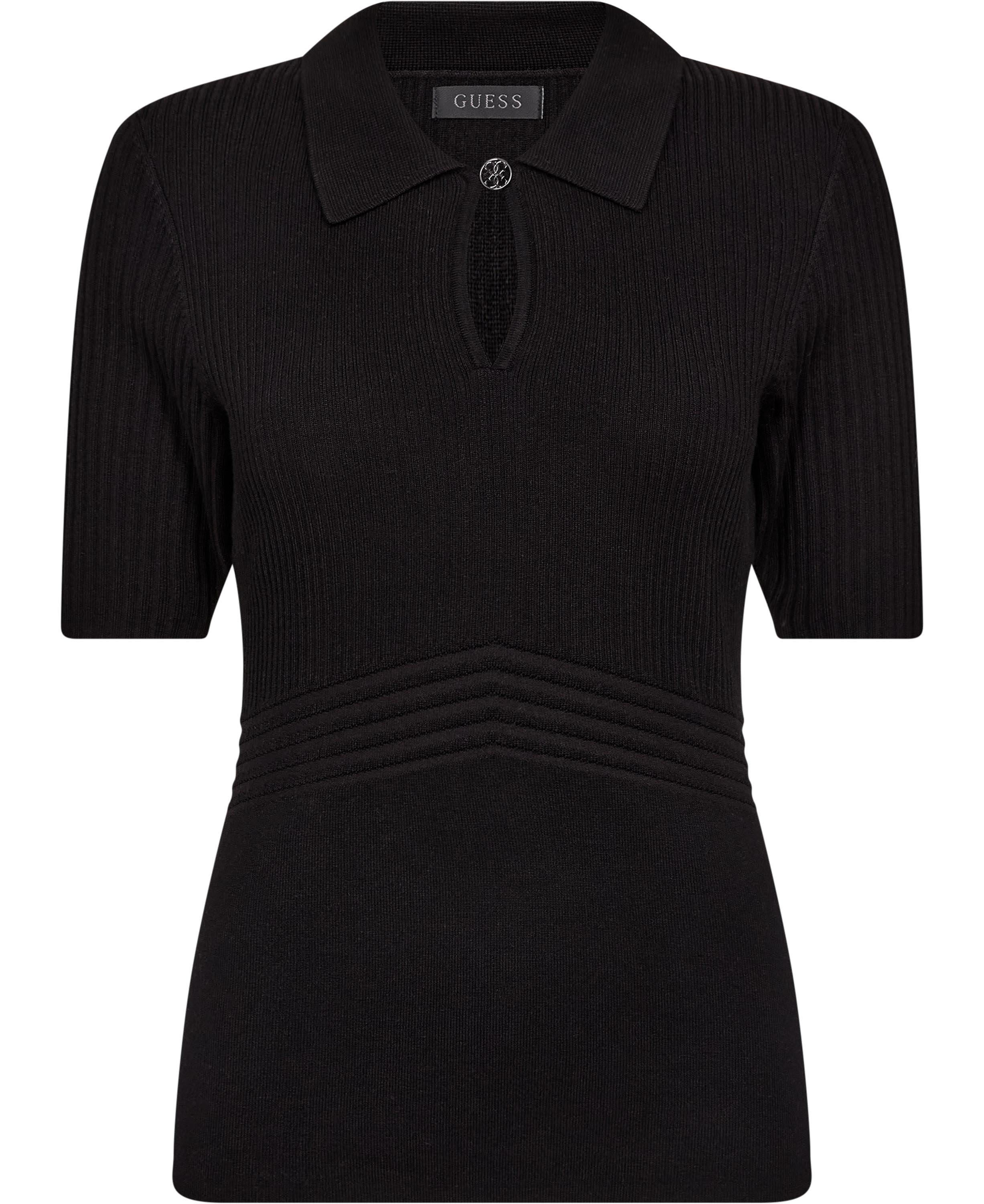 Flora Cutout Polo SS Swtr
