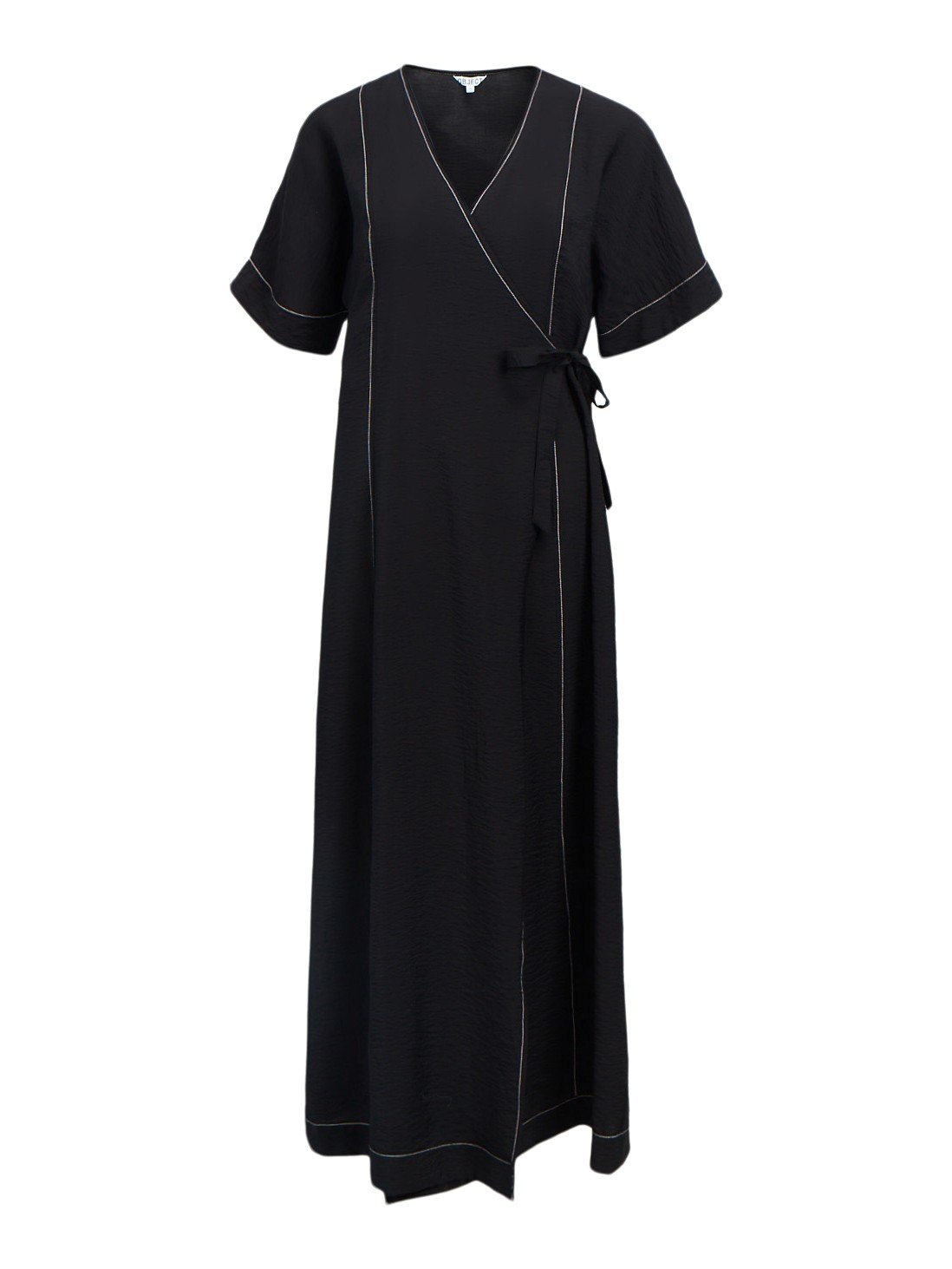 Objjacira S/S RE Long Wrap Dress NO