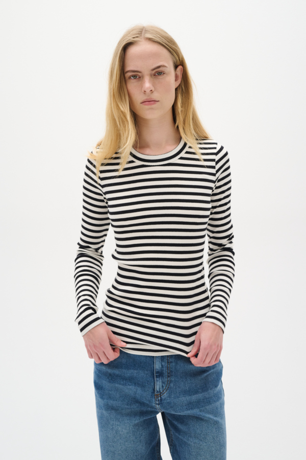 Dagnaiw Striped Tshirt LS