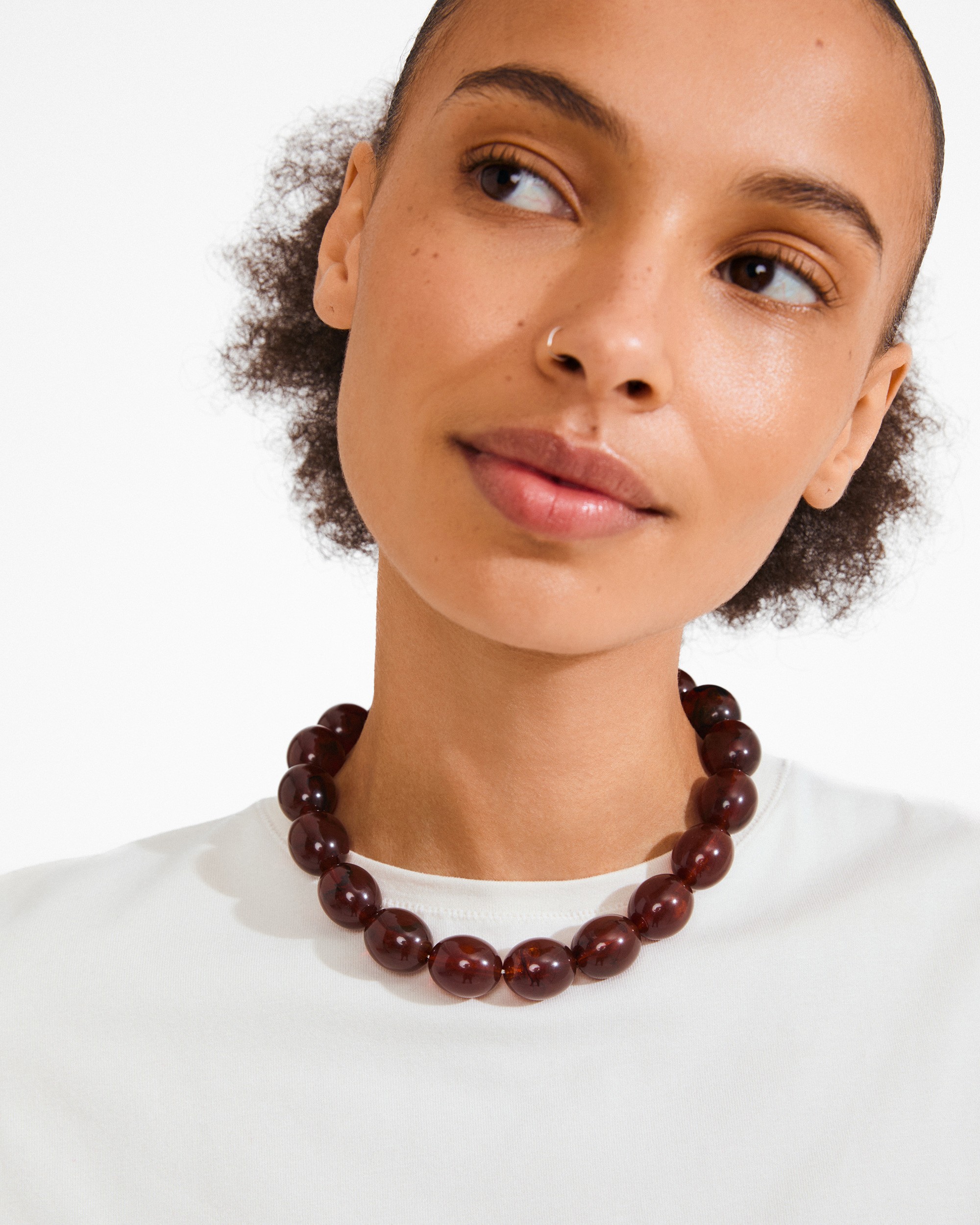 Still Necklace Goldplated/brown