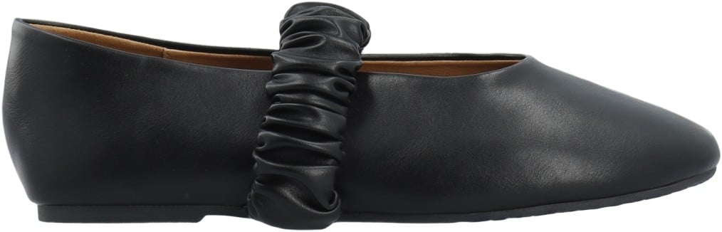 Bialuna Scrunchie Ballet Flat Faux Leather