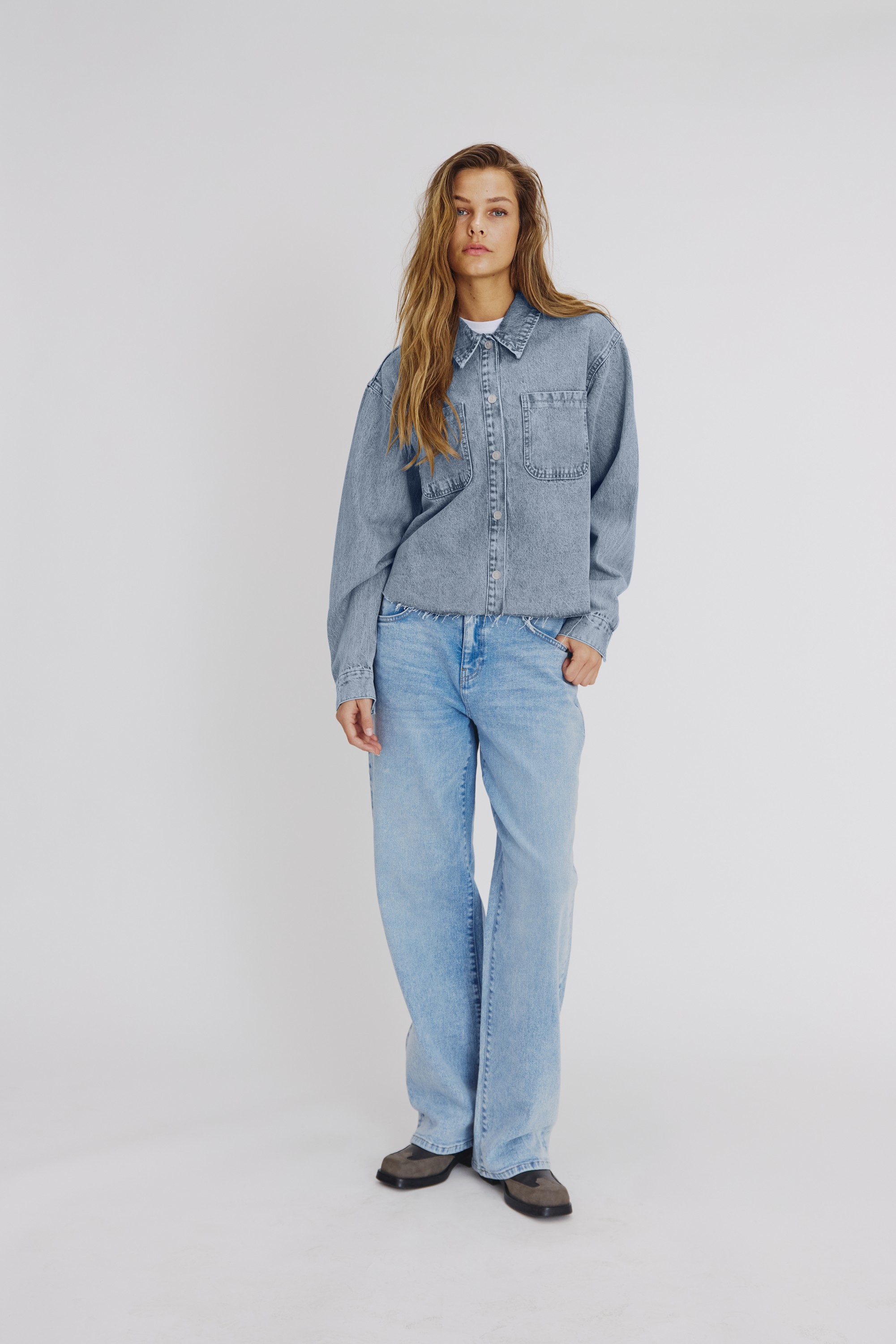 Nmalva L/S Denim SH Shcket Az452lb