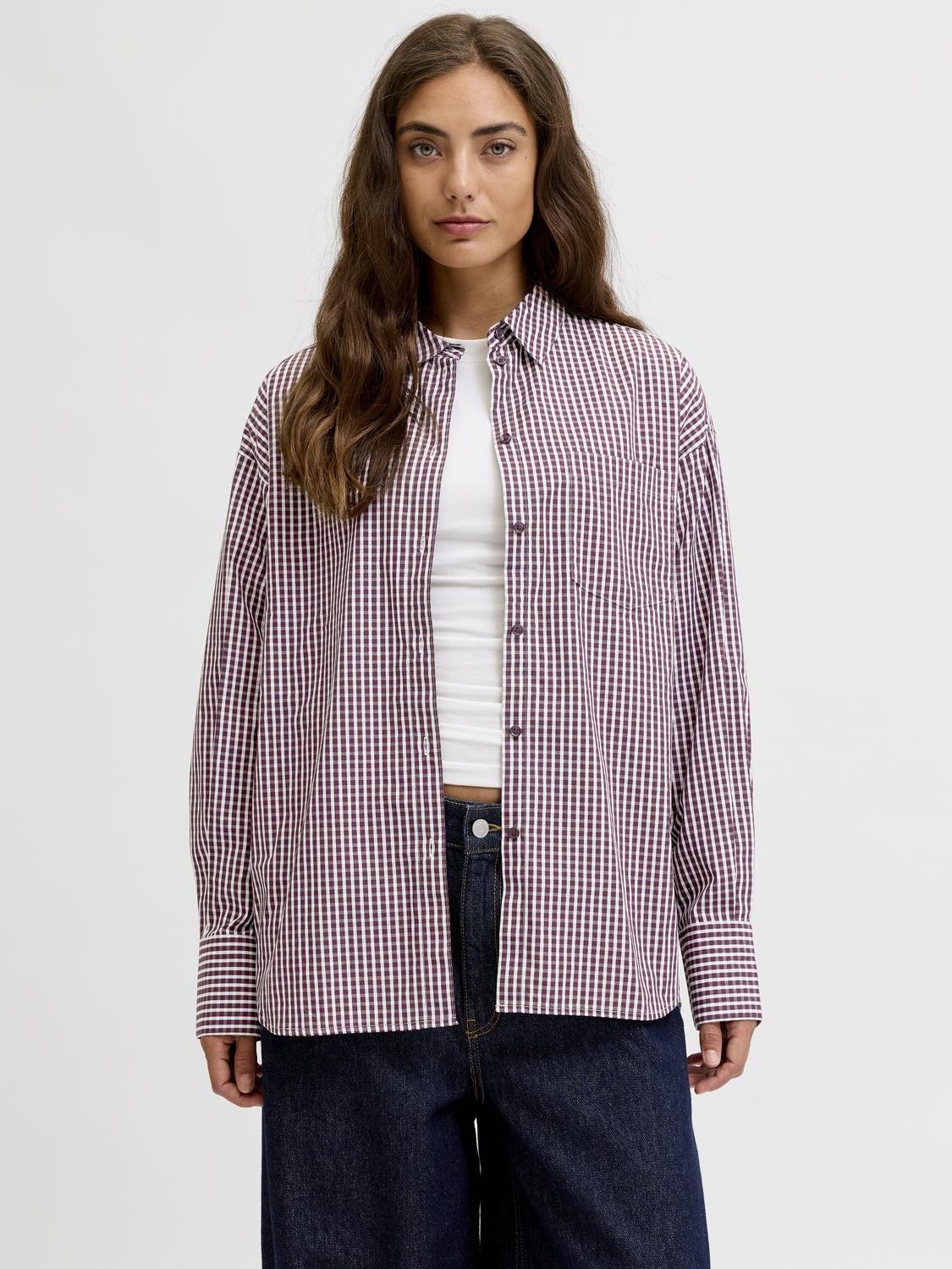 Jxjamie LS Relaxed Poplin Shirt WVN