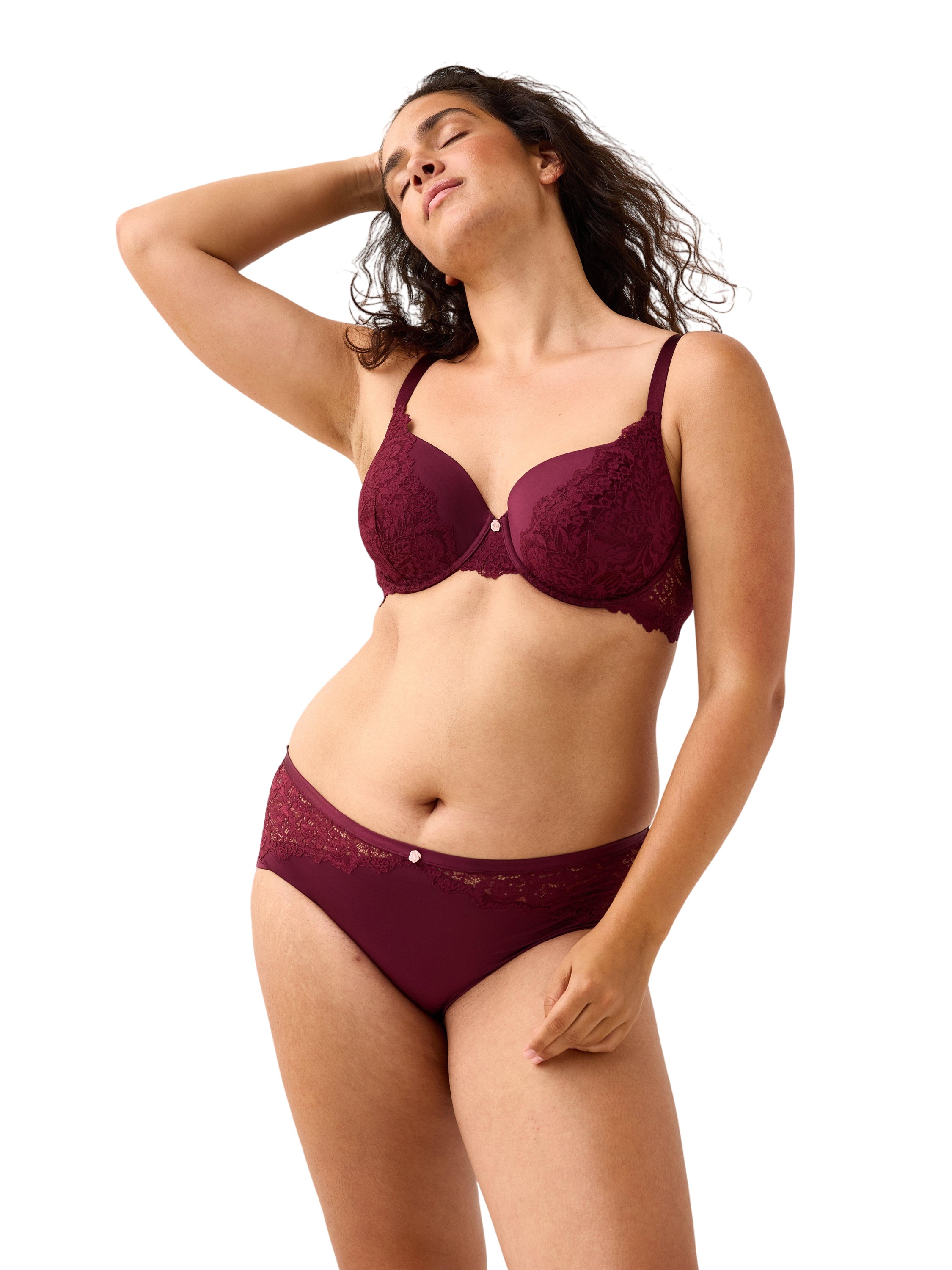 Tshirt-bh med Blonde og Mesh.