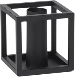 Kubus 1, Candle Holder, Black