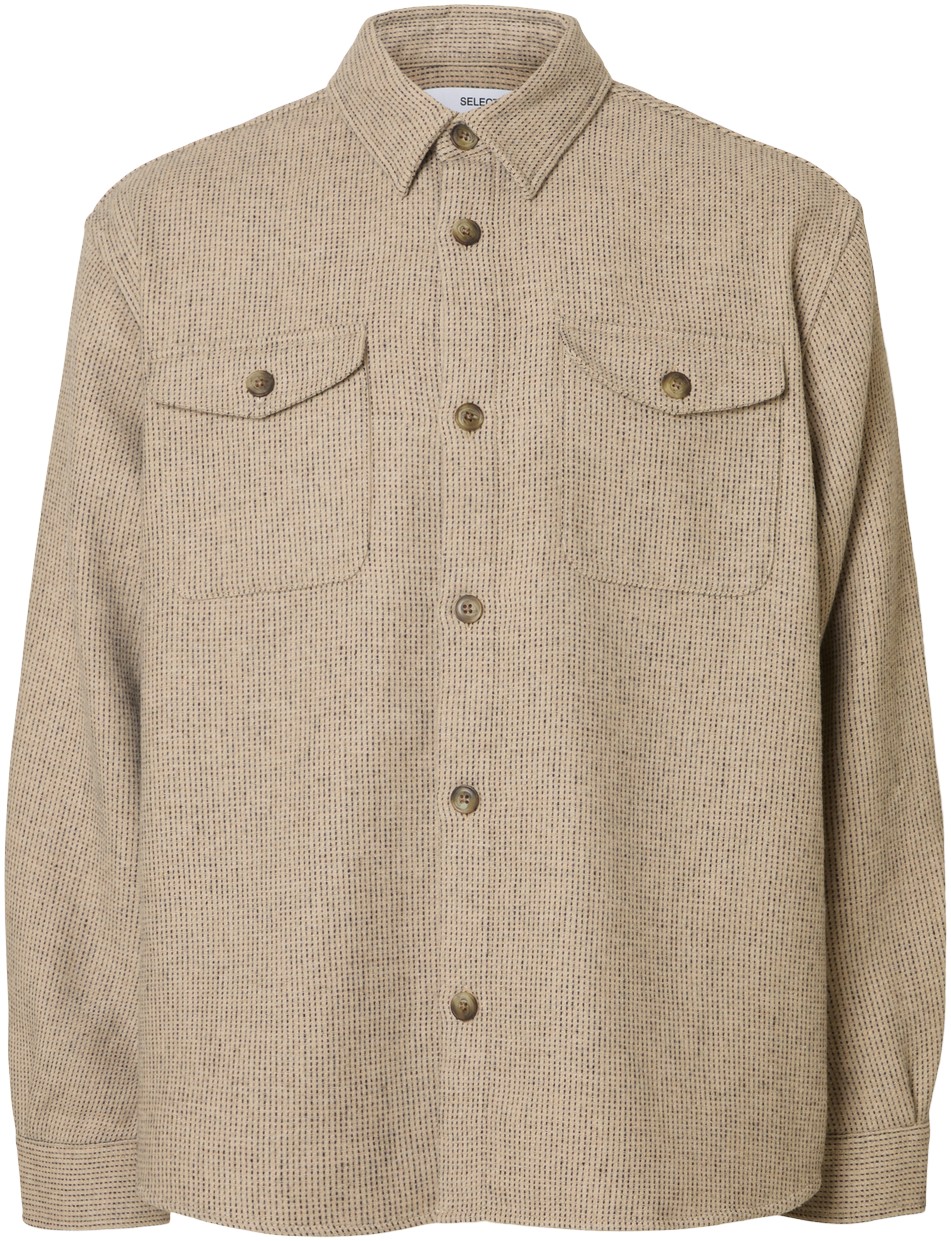 Slhrlxpablo Wool Blend Overshirt