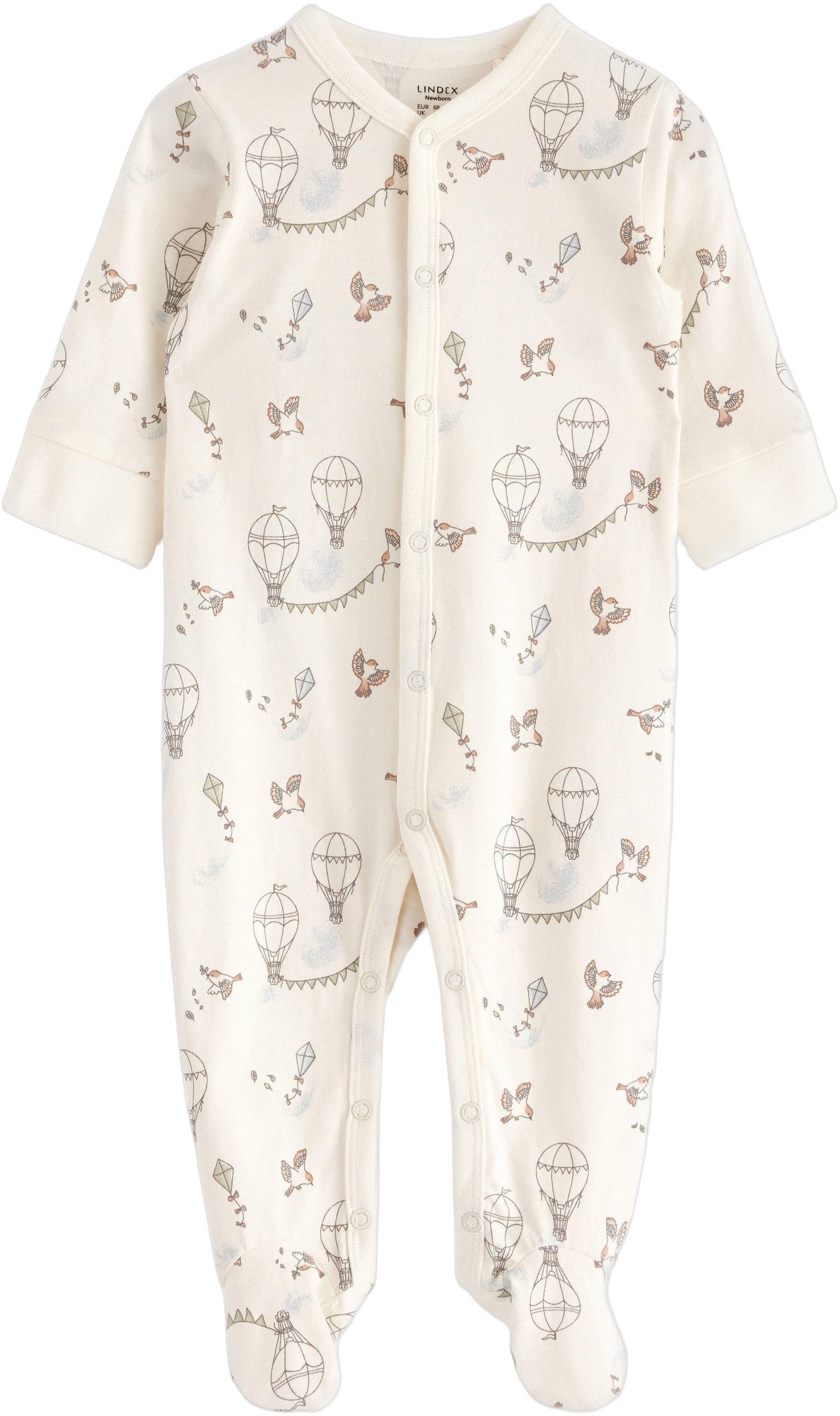 Jersey Cotton Pyjamas With Feet, sn