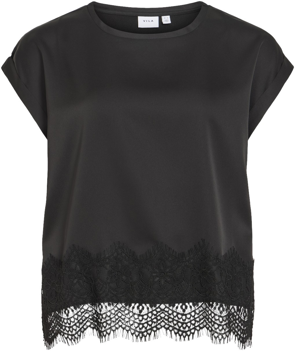 Viellette S/S Full Satin Lace TOP