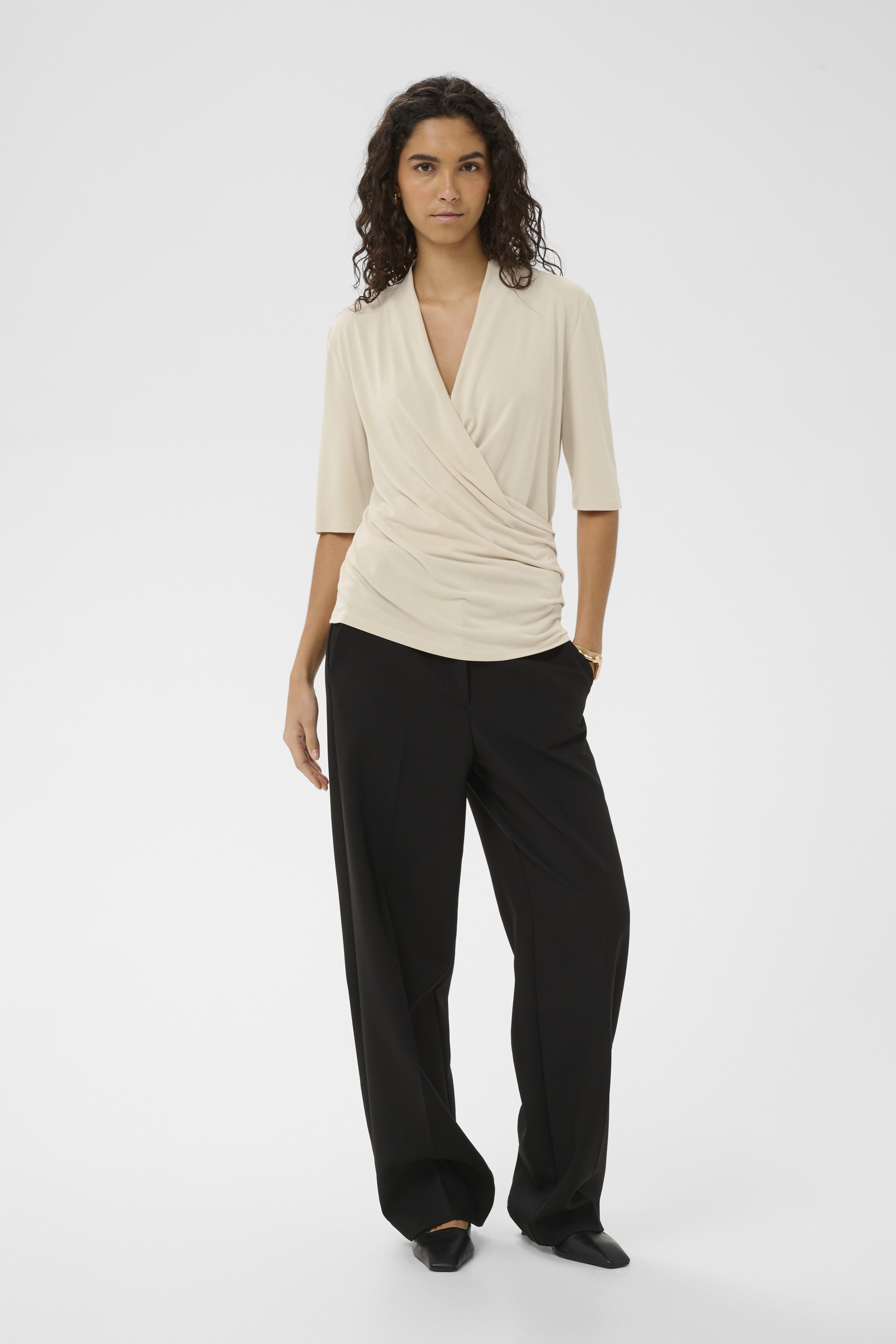 Slcolumbine Wrap Blouse SS