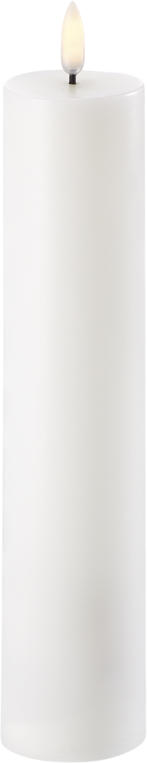 LED Pillar Candle Nordic White – 4,8 x 22 cm