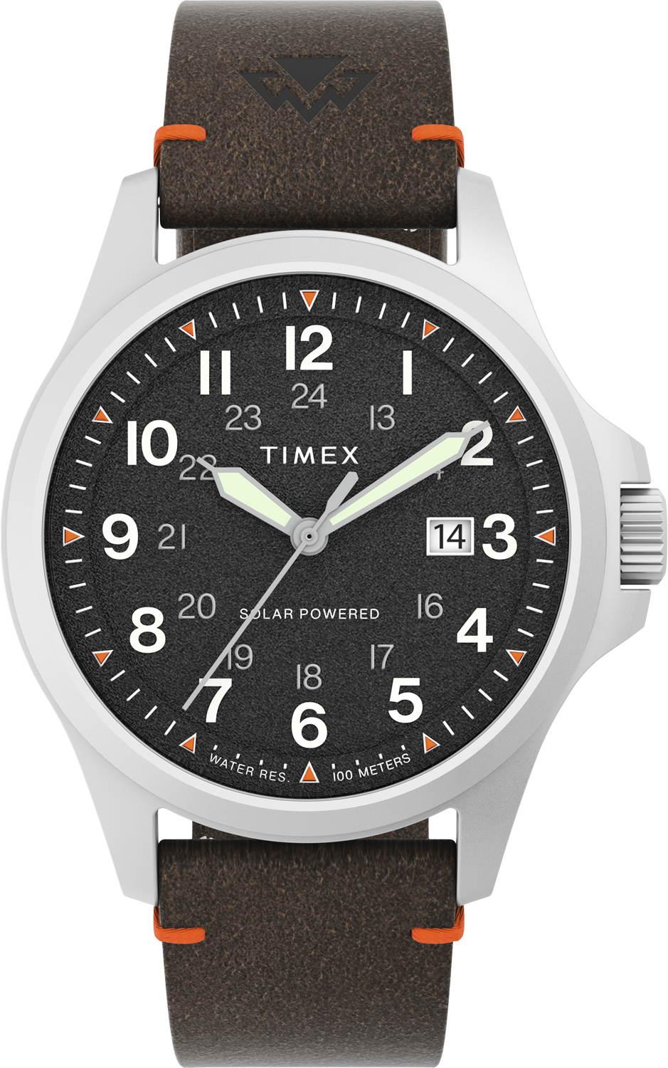 Expedition North  Field Solar 41 Sst Case Black Dial Brown E