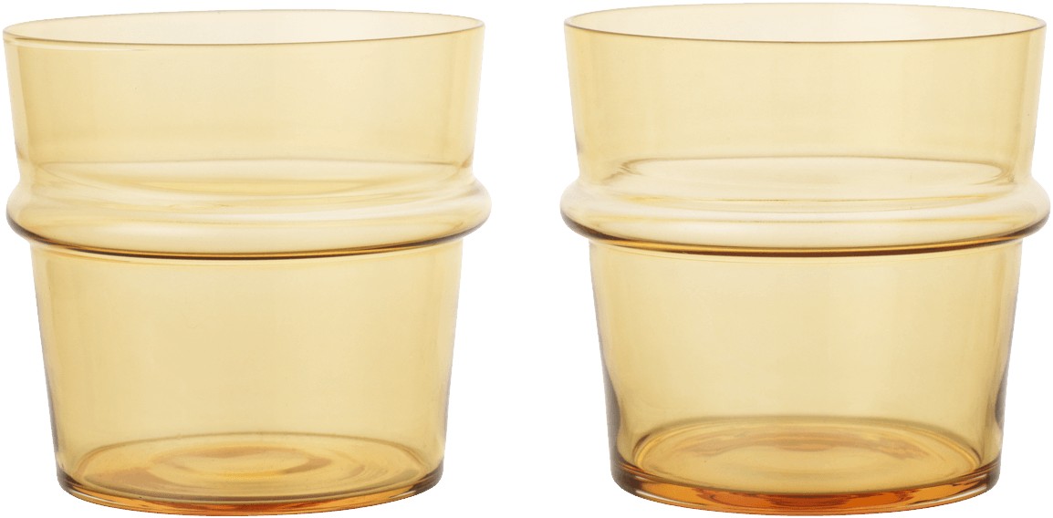 Boya Low Glasses Set of 2 - Yello