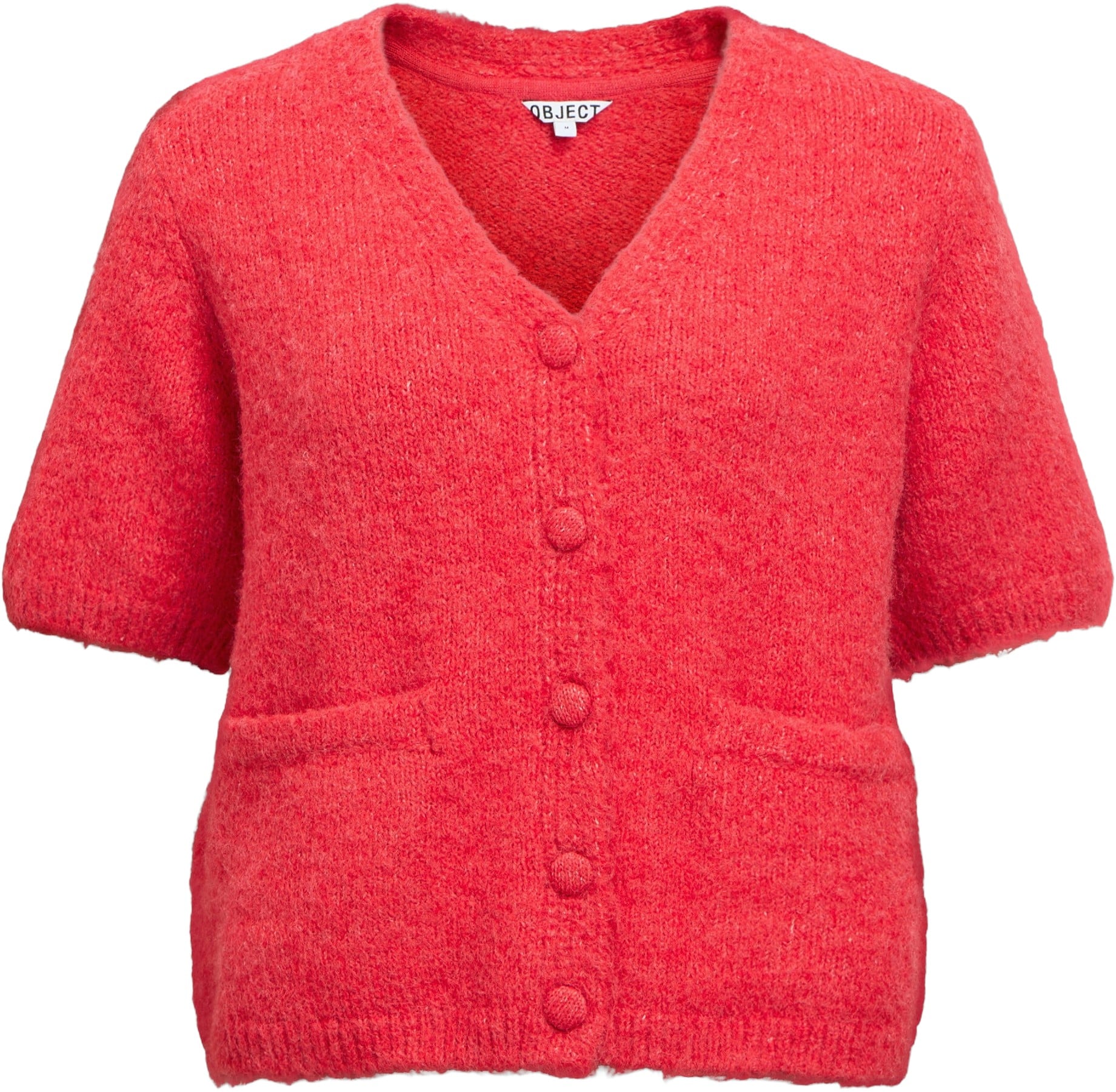 Objsaggia RE SS Vneck Knit Cardiga - DKK 240 - Spar 39%