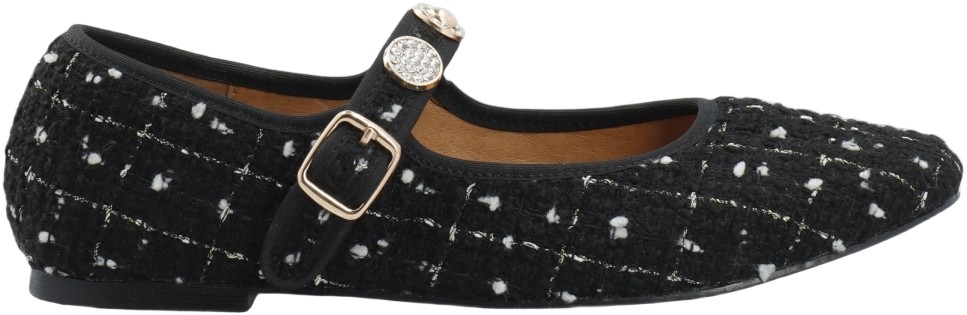Bialilja Trimmed Mary Jane Textile