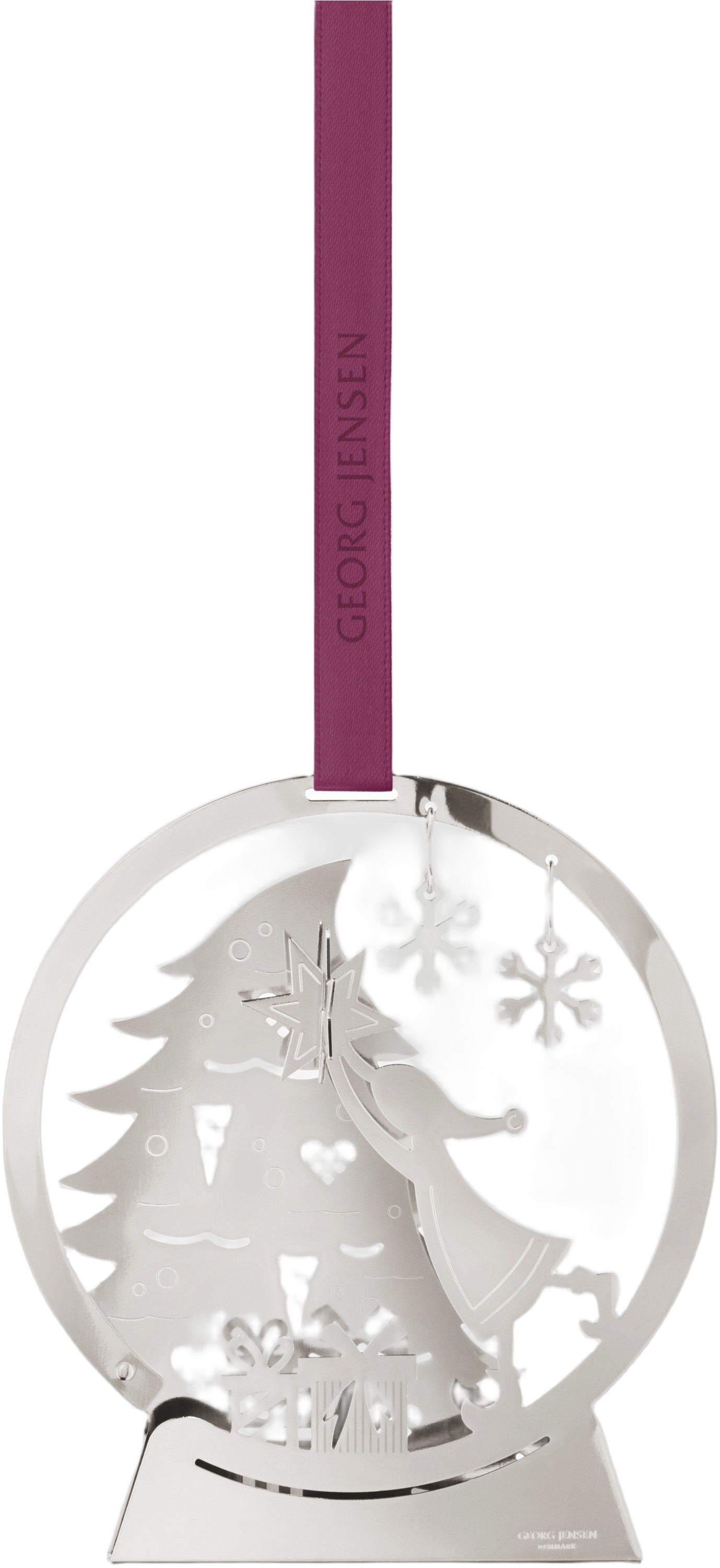 CC 2025 Christmas Mobile Snowglobe Palladium Plated Brass