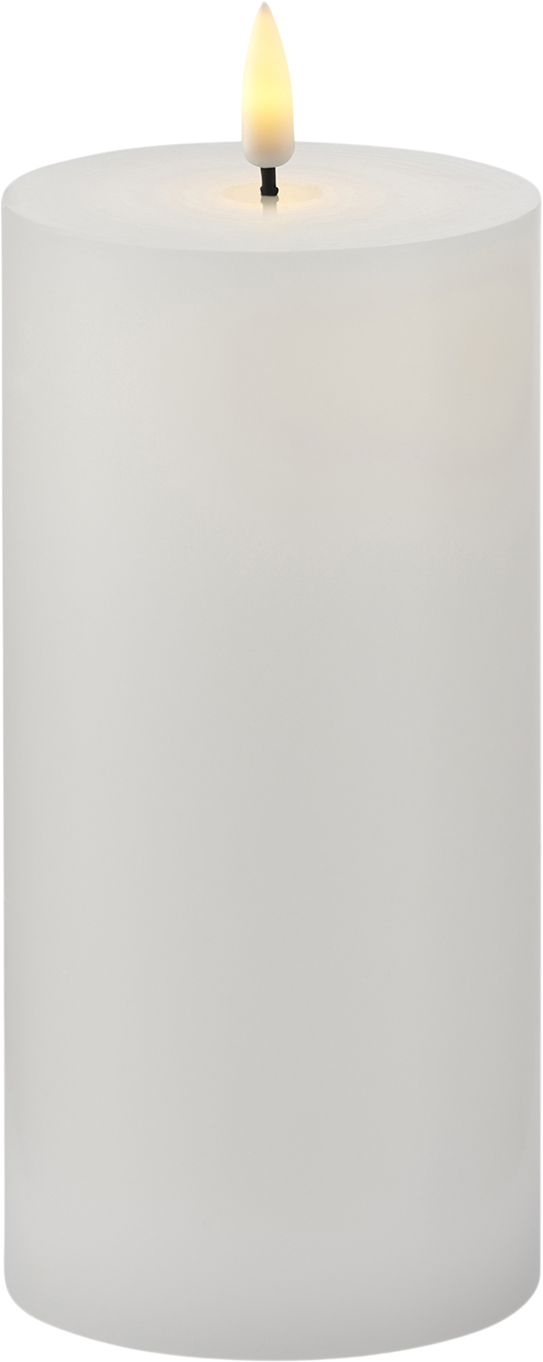 Sille Genopladelig, Ã7,5xh15cm, Hvid